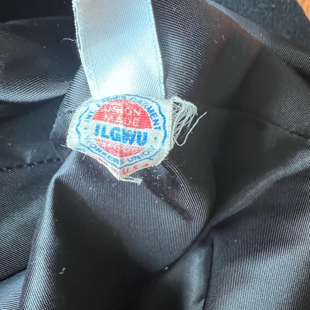 Larry Levine Vintage full-length black wool 100% Pure Wool. - Picture 8 of 8